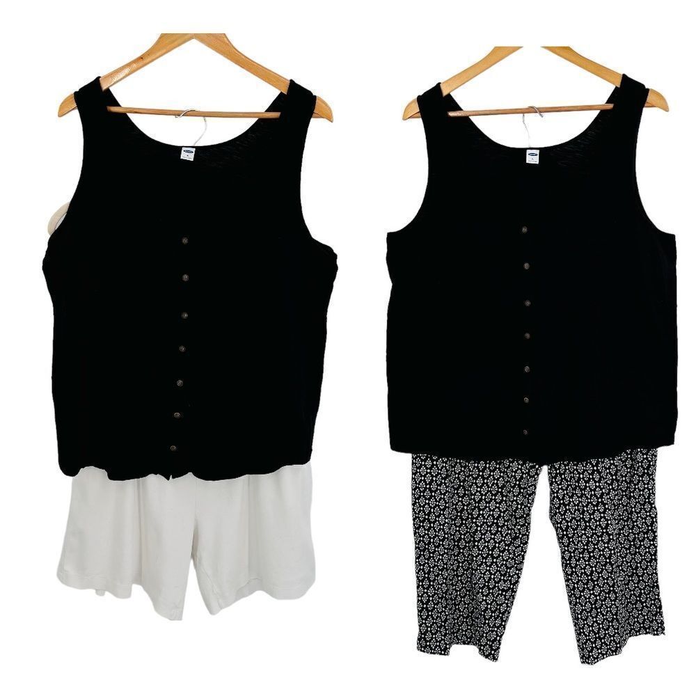 Old Navy Lands End Catherine’s Three piece xlarge outfit bundle black and white